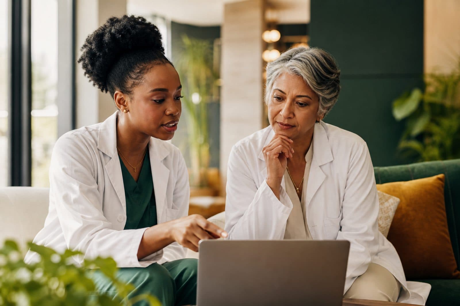 Mentor guiding an IMG applicant